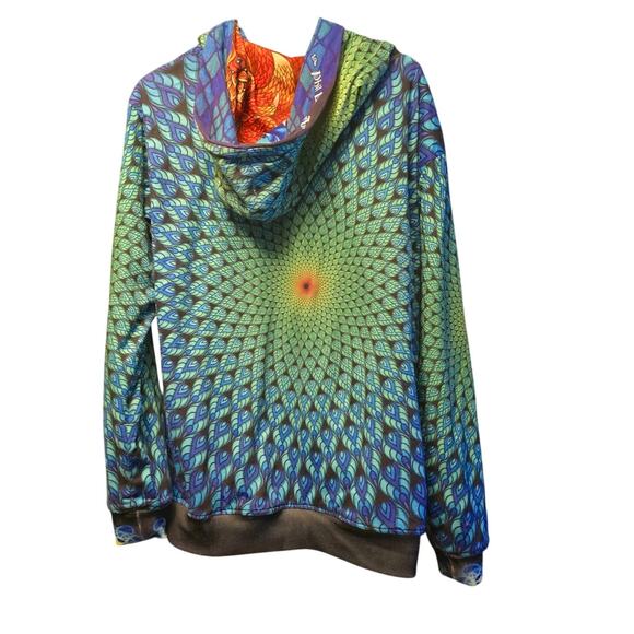 Phil Lewis Art to Wear Electric Wolf Reversible Hoodie - Picture 3 of 6